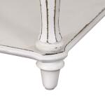 Magnolia Manor Leg Night Stand Nightstands Antique White & Weathered Bark 25