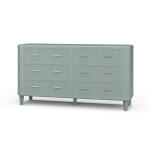Lexington 6 Drawer Dresser W/ Rattan - Image 3