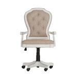 Magnolia Manor Jr Executive Desk Chair Office Chairs Antique White & Weathered Bark 15