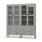 Kagu 4 Door Tall Cabinet W/ Premium Rattan