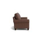 True Custom™ True Custom® Leather Large Roll Arm Studio Sofa - Image 3