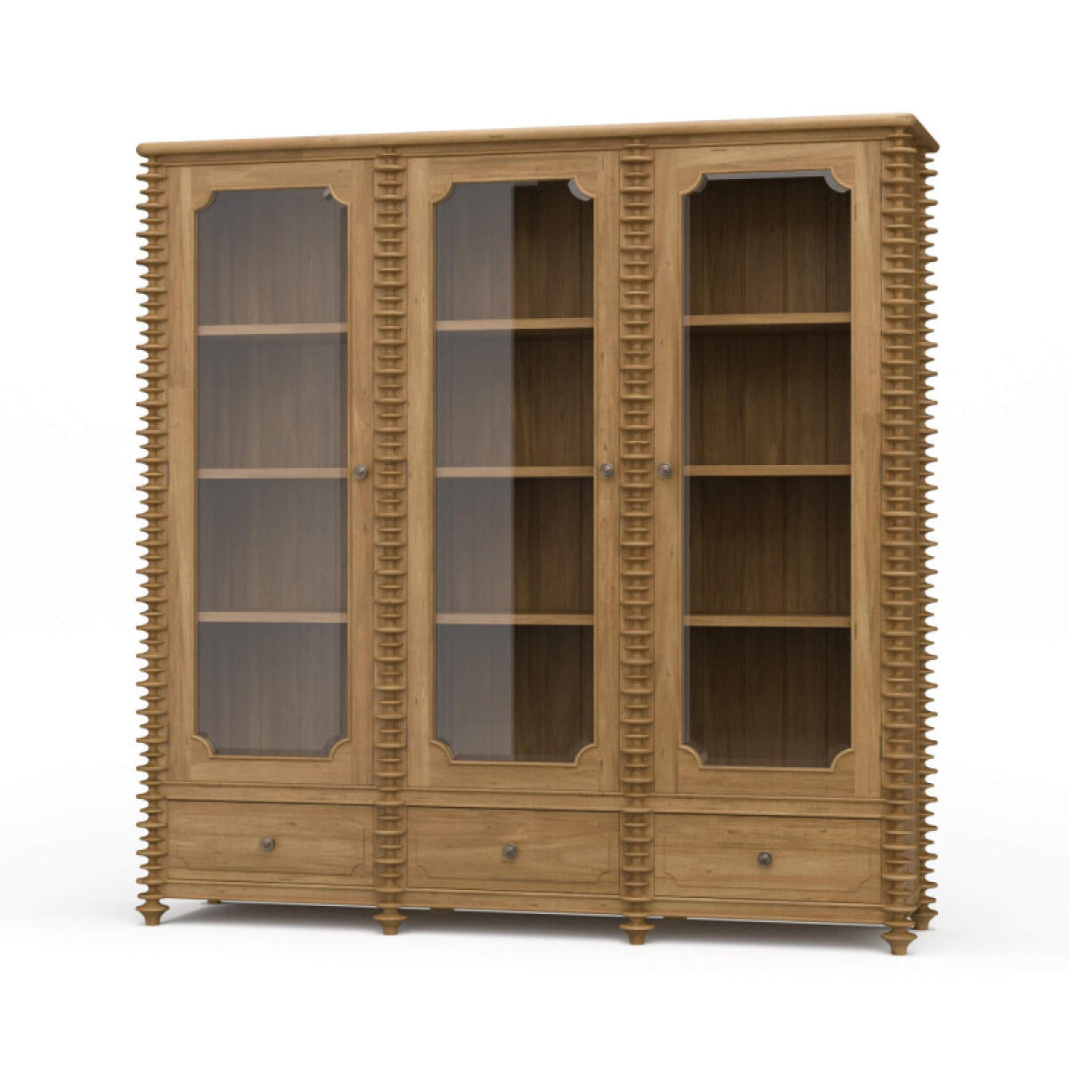 87613080214016c7bf54c467910d0581 Milano Bookcase W/ 3 Glass Doors - Image 1