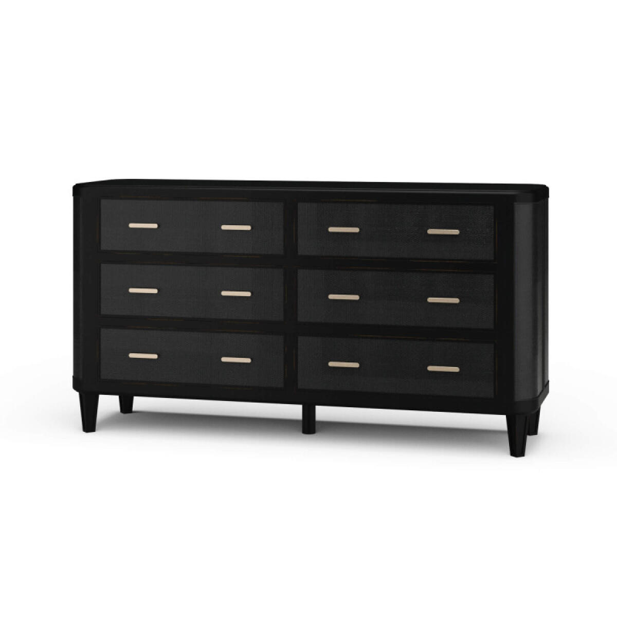 8765b5d54fa028dac060d43b41b28081 Lexington 6 Drawer Dresser W/ Rattan - Image 1