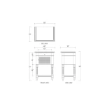 Montego Square End Table W/ Drawer & Rattan Door - Image 7