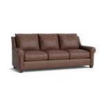 Ellery Leather Roll Arm Sofa - Image 3