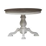 Magnolia Manor Pedestal Table Top Dining Table Tops Antique White & Weathered Bark 10