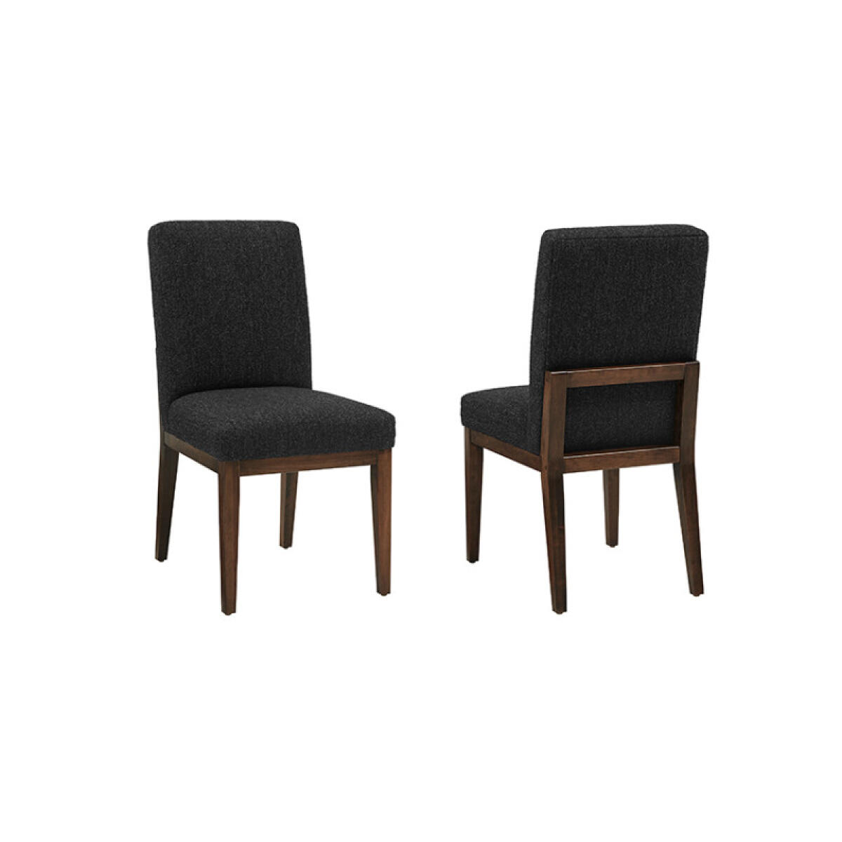 Crafted Cherry Dining by Ben & Erin Napier UPH SIDE CHAIR BLACK FABRIC Chairs & Benches Brown 2 Crafted Cherry Dining by Ben & Erin Napier UPH SIDE CHAIR BLACK FABRIC Chairs & Benches Brown 2