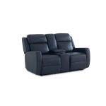 Norwood Leather Power Reclining Loveseat with Center Console Recliners Bassett Furniture 12