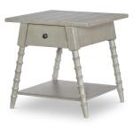 Splayed Bobbin Leg 1 Drw End Table