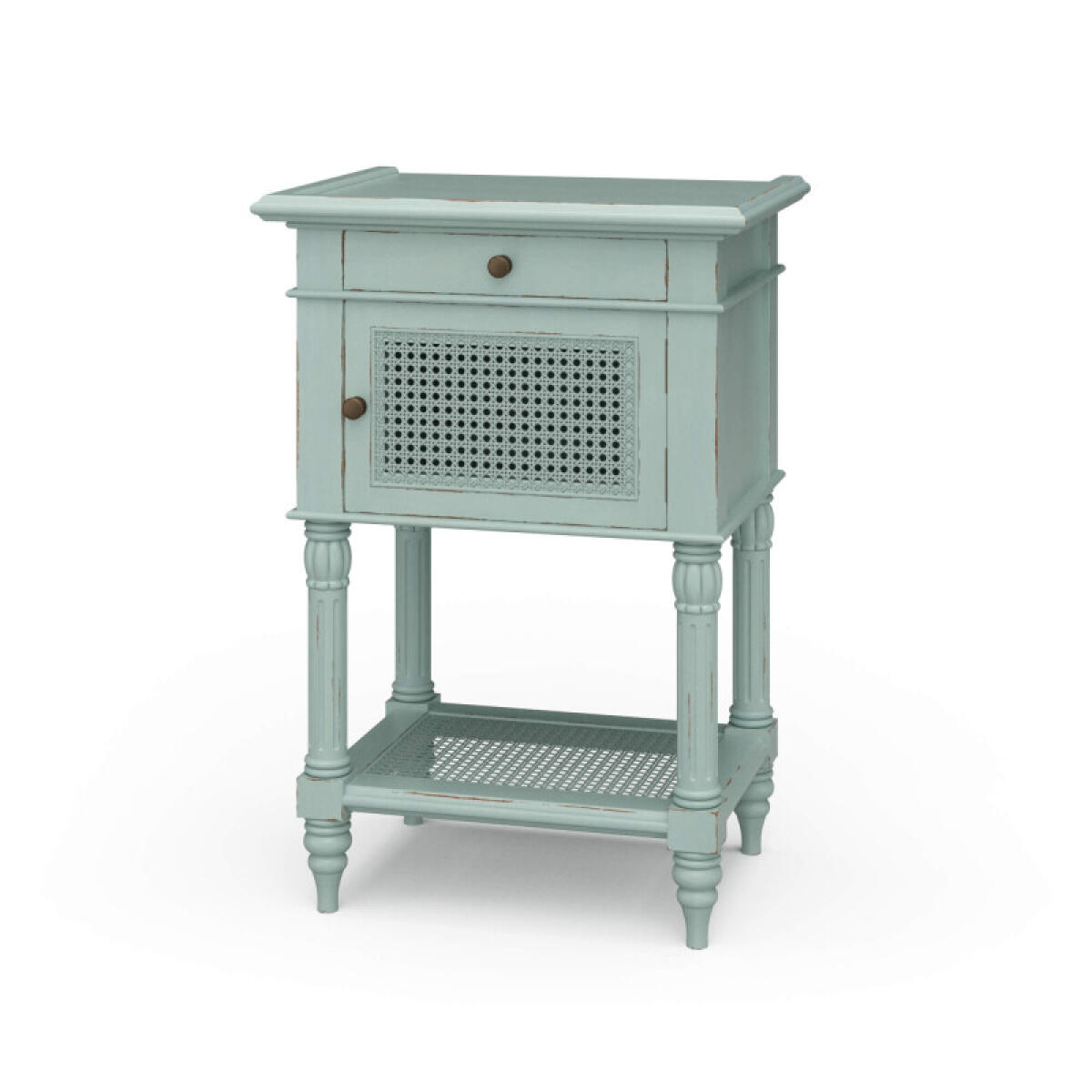 87b0b383982a1d24b34ee6a2297e0a7b Montego Square End Table W/ Drawer & Rattan Door - Image 1