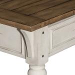 Morgan Creek Sofa Table Sofa Tables Antique White w/ Wirebrushed Tobacco Accents 22