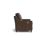 Magnificent Motion Leather Slope Arm Reclining Loveseat Sofas Bassett Furniture 11