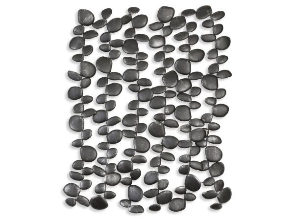 Skipping Stones Metal Wall Decor Wall Decor Black