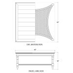 Montego Square Coffee Table Cocktail & Coffee Tables Bramble 19