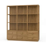 Cohan Open Cabinet W/ 6 Drawers