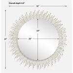 Aga Round Mirror Mirrors Gold 13