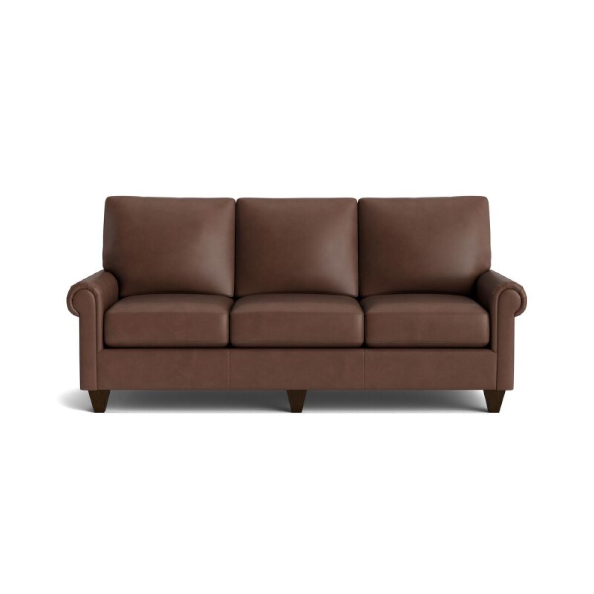 88b7756708d851571d4b1e7bf4c4b845 True Custom™ True Custom® Leather Panel Arm Sofa - Image 1