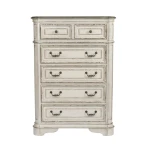 Magnolia Manor Queen Uph Bed, Dresser & Mirror, Chest, Night Stand - Image 6