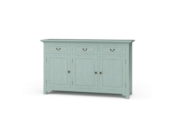 Aries Sideboard W/ 3 Doors Dining Storage Blue