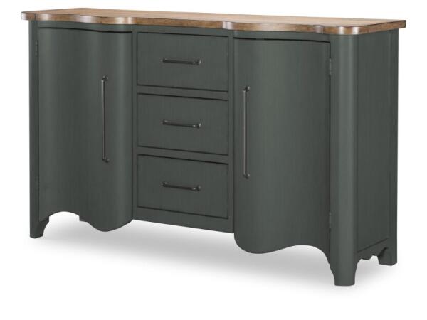 Door Chest 3 Drw Chests Barnwood Oak And Mallard Green