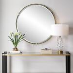 Wesley Round Mirror Mirrors Gold 10