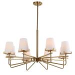 Lassen, 8 Lt Chandelier Lighting Gold 36