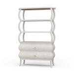 Savannah Open Bookcase W/ Rattan