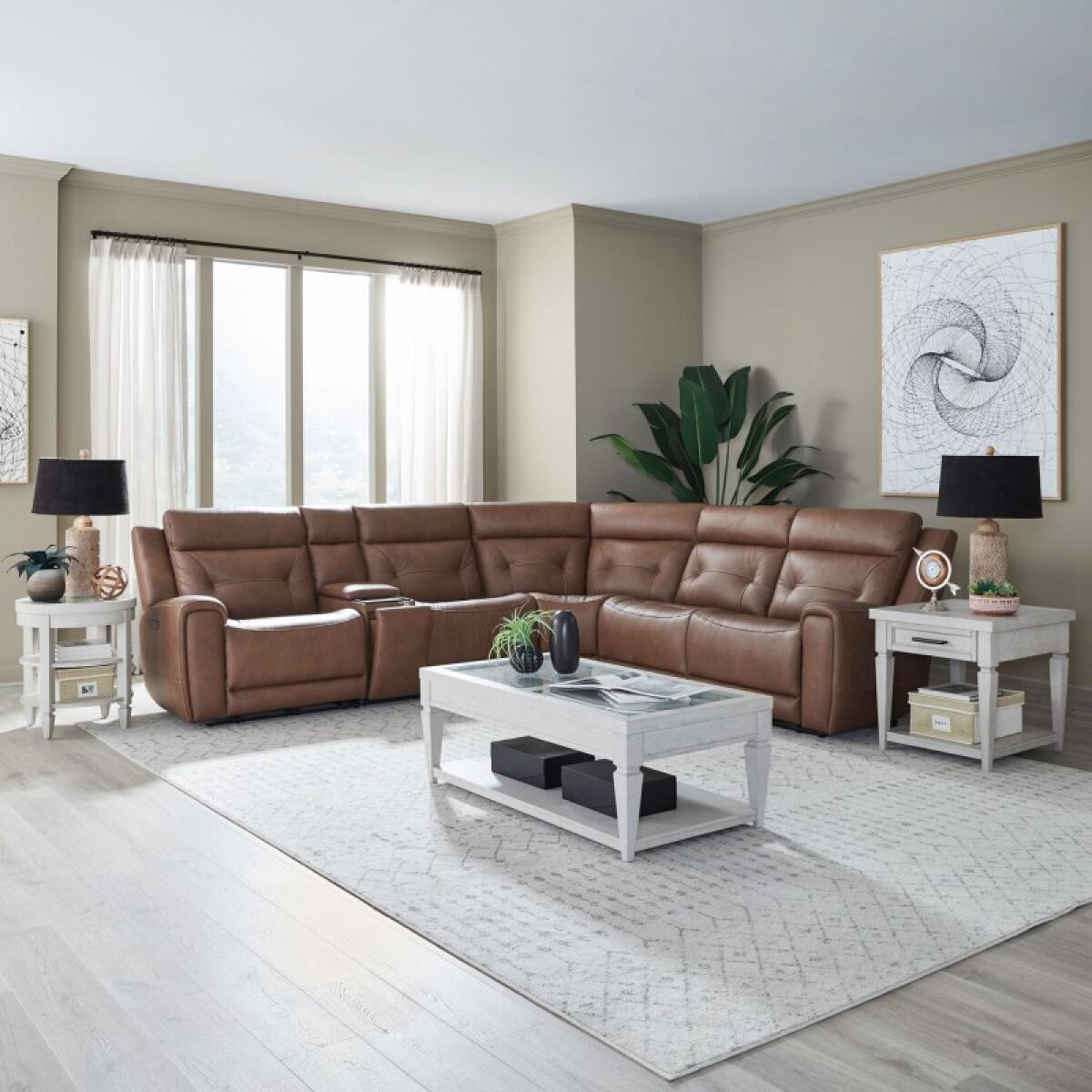 Beckham 6 Piece Sectional Sectionals Aline Saddle Leather 2 Beckham 6 Piece Sectional Sectionals Aline Saddle Leather 2