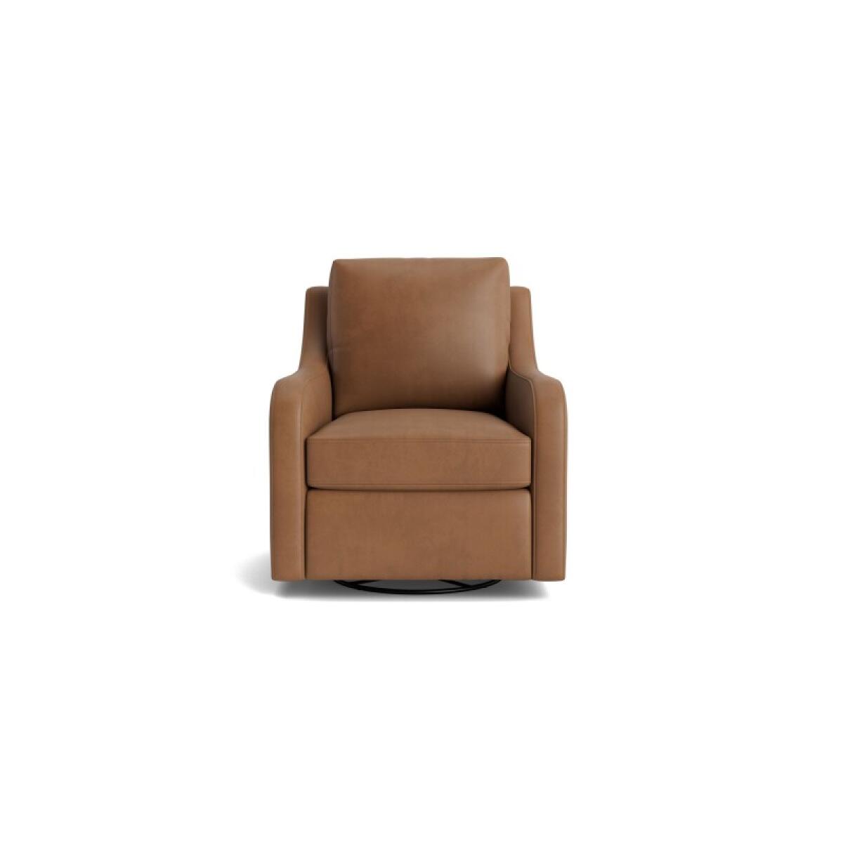 89b449cb463cde521b7086e634cd6ed4 Scarlett Slope Arm Leather Swivel Glider Chair - Image 1