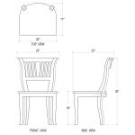 Manchester Dining Chair W/ Wooden Seat Chairs & Benches Antique French Oak 10