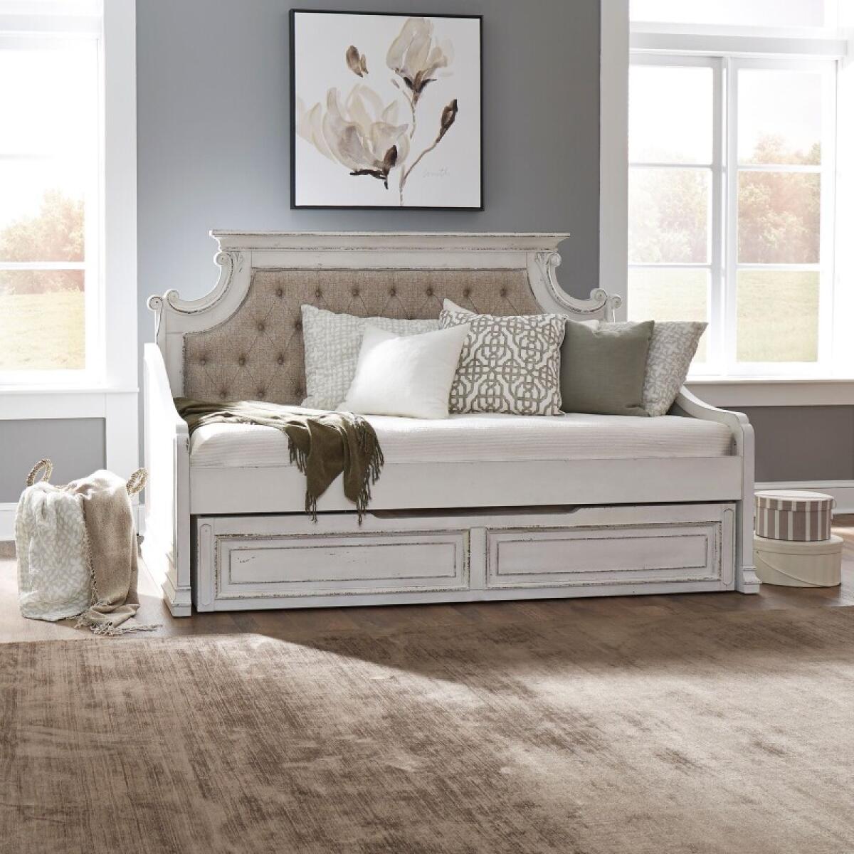 Magnolia Manor Twin Daybed with Trundle Beds Antique White 2 Magnolia Manor Twin Daybed with Trundle Beds Antique White 2