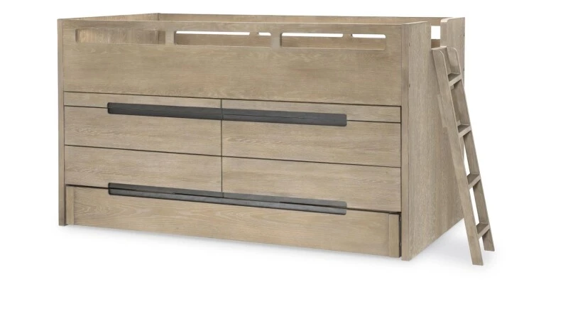 8a253f5e1c2923859430d2eba4053edb 2800 District LK Complete Captains Bed 33 Weathered Oak Finish - Image 1