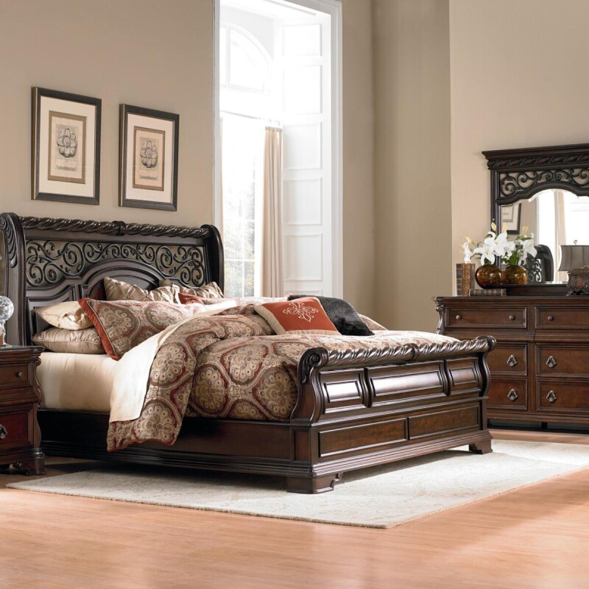 Arbor Place King California Sleigh Bed, Dresser & Mirror Bedroom Sets Bedroom Sets 2 Arbor Place King California Sleigh Bed, Dresser & Mirror Bedroom Sets Bedroom Sets 2