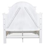 Magnolia Manor Queen Panel Headboard Bed Parts Antique White & Weathered Bark 13