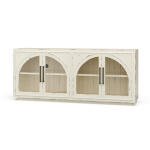 Vannes 4 Door Sideboard W/ Glass Shelves