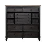 Americana Farmhouse 12 Drawer Chesser - Black - Image 8