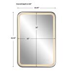 Crofton Lighted Vanity Mirror, Black - Image 11