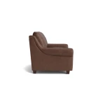 Ellery Leather Roll Arm Loveseat - Image 3