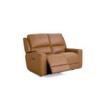 Raymond Leather Power Reclining Loveseat Sofas Bassett Furniture 9