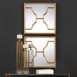 Misa Square Mirrors, S/2 Mirrors Gold 10