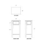 Bungalow Side Table Chairside Tables Bramble 11