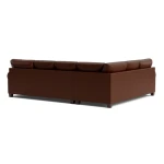 Carolina Leather L-Shaped Roll Arm Sectional - Image 3
