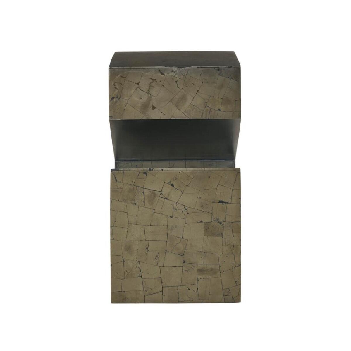 8afc377c6d3ac4c992db145b54f83d37 Modern Pyrite Side Table - Image 1