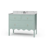 Chloe Single Vanity W/ Sink & Marble Top - Image 2