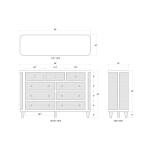 Lexington 9 Drawer Dresser W/ Rattan - Image 3