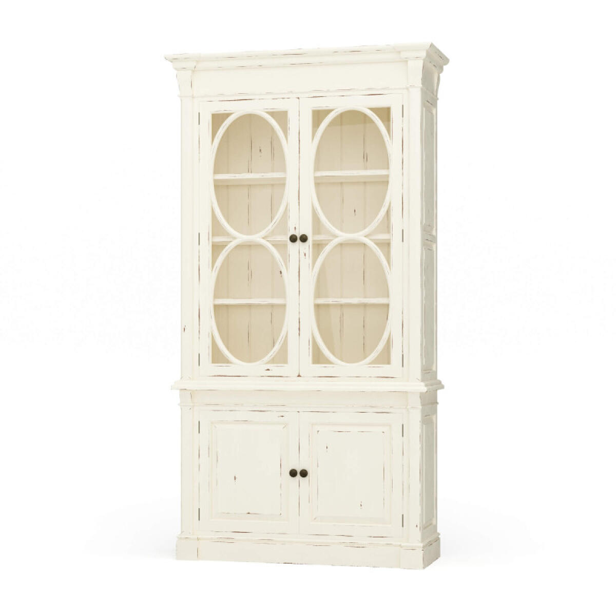 8b415f49760fc9926d0f6b43aab70c3c Fiona 4 Door Display Cabinet W/ Glass Shelves - Image 1
