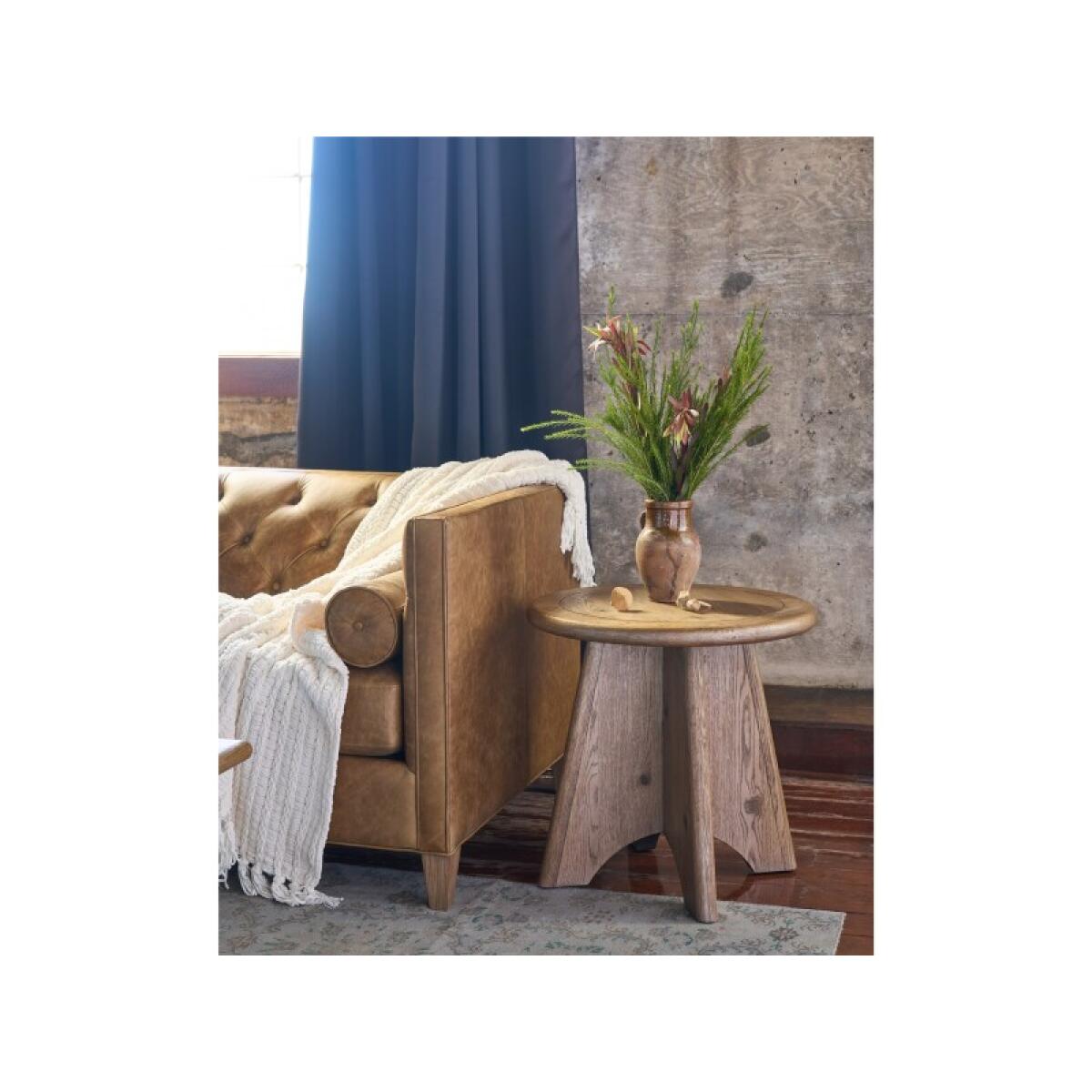 Griffith Park Sienna Round Side Table Chairside Tables Brown 2 Griffith Park Sienna Round Side Table Chairside Tables Brown 2