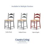 Rush Seat Ladder Back Counter Height Chair - Image 8