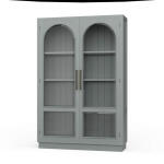 Vannes 2 Door Display Cabinet W/ Glass Shelves