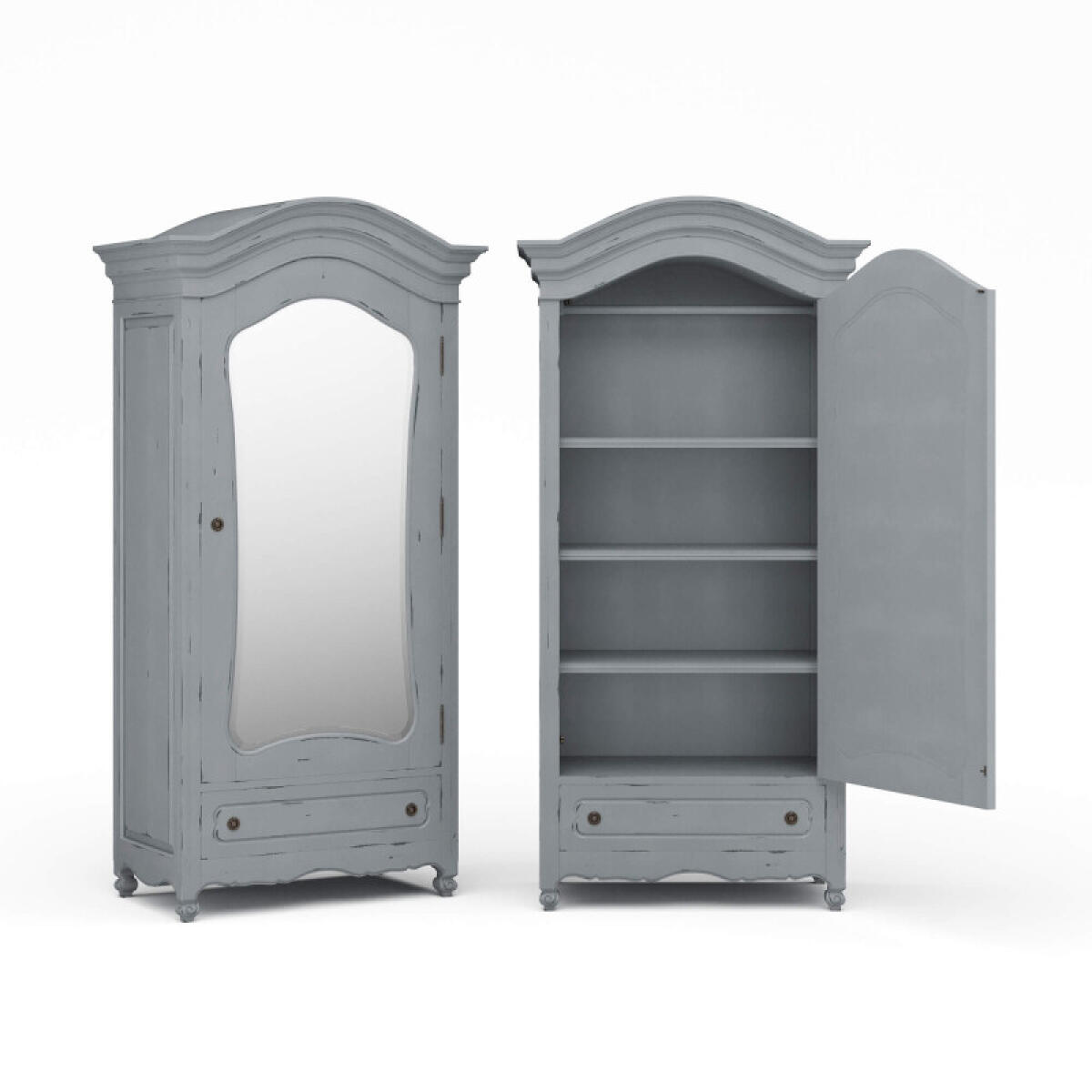 8b9b143bf12b37762bf47dff2a07a9f1 Provence Mirror Wardrobe - Image 1